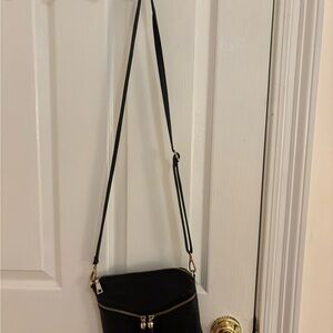 Black Crossbody Shoulder Bag - Unbranded